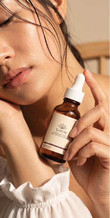 ภาพการใช้งาน SIRIN Turmeric Glow Facial Serum